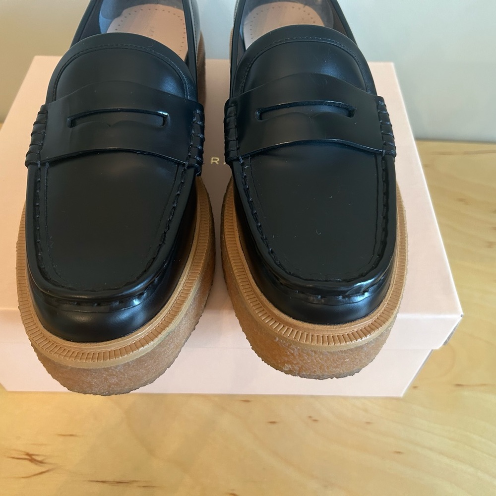 Loeffler Randall Black Rikki Loafers - Picture 7 of 8